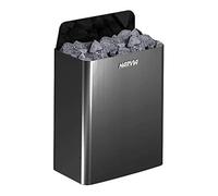 Poêles de sauna Harvia The Wall Black E 1/3-phase 6.0 kW | commande séparée requise | HSWE600400M