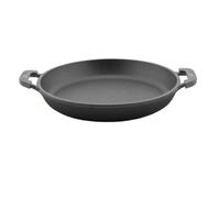 Poêle de service en fonte émaillée 18 cm pour fajitas, barbecue, omelette, tapas et desserts - Convient pour barbecue à gaz, four, foyer, tous types de plaques de cuisson