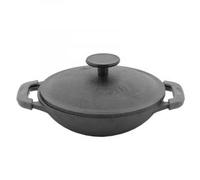 Poêle de service en fonte émaillée 22 cm pour fajitas, barbecue, omelette, tapas et desserts