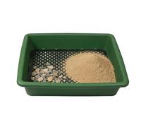 Poêle dorée - Tamis à granulés en maille empilable précis, outil d'équipement de prospection, bassin minier de jardinage | pour plantes en pot, sol rocheux, saleté, tamisage, exploration en plein air