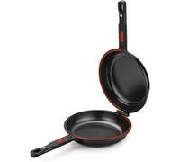 BRA dupla poêle Double pour Omelette 24 cm en aluminium fondu avec antiadhésif, Convient Pour Tout Type de feux dont I A41146