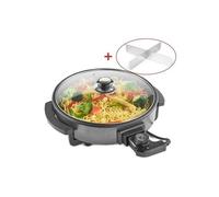 Poêle électrique avec couvercle en verre 42cm 1500W Royalty Line RLPP18214