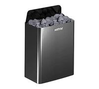 Poêles sauna Harvia The Wall E en acier noir 1/3 phase 4.5 kW | commande séparée requise | HSWE450400M