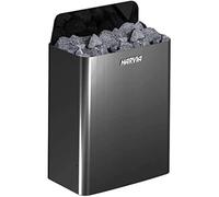 Poêles sauna Harvia The Wall E en acier noir 1/3 phase 4.5 kW | commande séparée requise | HSWE450400M