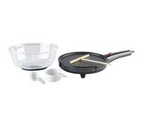 Rosenstein & Söhne Poêle électrique pop-corn et crêpière 800 W, Ø 20 cm