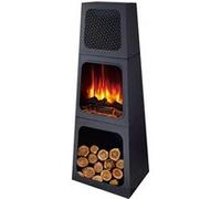 Poêle électrique pyramidale d'intérieur CHE-730 Noir