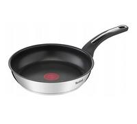 Tefal Emotion Poêle 24 cm, Revêtement Antiadhésif, Garantie 10 ans, Diffusion de chaleur homogène, Design élégant, Poignée robuste, Induction, Indicateur de cuisson E3000404, Cranberry