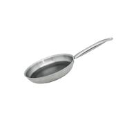 Elo 3582426 Poêle acier inoxydable 18/10, poêle sans PFAS, poêle antiadhésive, poêle induction, revêtement antiadhésif minéral sans PFAS, Acier inoxydable 18/10, Acier inox, Aluminium, Gris alu, 24 cm