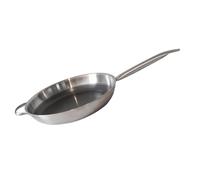 Elo 3582826 Poêle acier inoxydable 18/10, poêle sans PFAS, poêle antiadhésive, poêle induction, revêtement antiadhésif minéral sans PFAS, Acier inoxydable 18/10, Acier inox, Aluminium, Gris alu, 28 cm