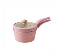 Poêle en Alliage d'Aluminium avec Couvercle 3 Poêle en Alliage(Pink) | Alliage d' pour aluminium , cuisson uniforme, couvercle ajusté, pour idéal petits budgets, design moderne