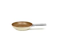 ARTHUR MARTIN, Poêle 20 cm Grand Chef, Aluminium forgé, revêtement anti adhérent, poignées et anses en acier rivet, Tous feux dont induction, Compatible Lave Vaisselle, Crème
