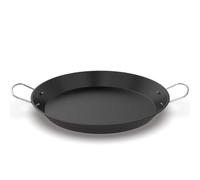 Poêle en céramique antiadhésive avec 2 poignées, grille ronde de 47 cm pour cuisinière TIKI Solo Cuisinart, foyer Kamado, barbecue à charbon, bouilloire Weber et plus encore, passe au four et à