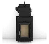Poêle en faïence Brunner HKD 2.2 SK avec connexion directe EAS 12 kW Hydro Cadre de base noir