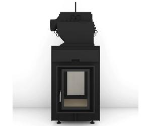 Poêle en faïence Brunner HKD 2.2 XL SK /h tunnel avec connexion directe EAS 13 kW Hydro Cadre noir