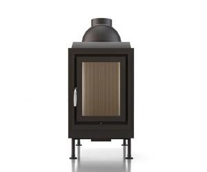 Poêle en faïence Brunner HKD 4.1 porte tournante verre plat 11 kW Cadre de base noir