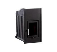 Poêle en faïence Leda Diamant H20 10 kW vorbereitet für LEDATRONIC