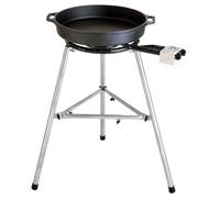 Poêle En Fonte Ø 40 Cm Avec Brûleur À 2 Anneaux Et Support Trépied