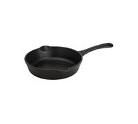 Poêle en Fonte Emaillée Induction 16,5cm, Convient pour le Feu, Barbecue, Four,, 36652, , Noir