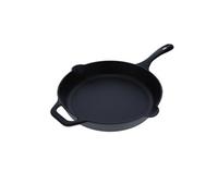 Poêle en Fonte Emaillée Induction 25cm, Convient pour le Feu, Barbecue, Four 36270 Noir