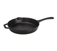 Poêle en Fonte Émaillée Induction 30cm, Convient pour le Feu, Barbecue, Four, Victoria, 33644, , Noir Noir G