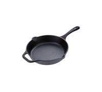 Poêle en Fonte Naturelle Induction 30cm, Convient pour le Feu, Barbecue, Four 36706 Noir