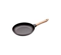 Staub Poêle en fonte – poignée en bois, 26 cm, noir