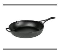 Lodge - Poêle en fonte 26cm - Tous feux - Collection BlackLock - Made in USA