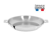 Cristel Poêle en inox Mutine 20 cm à poignée amovible pour tous feux dont l'induction