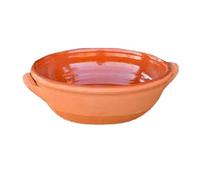 Poêle en terre cuite semi-maltée 30 cm - Plaque de cuisson artisanale - Pour râpés, rôtis, lasagnes - Fait main en Italie