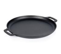 Poêle Fonte Noire 35cm Multifonctionnelle Poignées Ergonomiques Durable