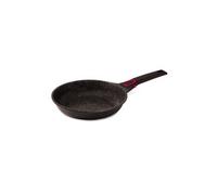 Baumalu, Granit Pro Poêle à Frire 28 cm Céramique Antiadhésive, Revêtement Intérieur Effet Pierre, Extérieur Noir, Poignée Amovible, Compatible Cuisinières Gaz, Induction, Électrique, Indéformable