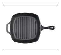 Poele grill en fonte, tous feux dont induction - 26cm - lodge cast iron