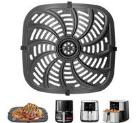 Poêle grill pour friteuse Chefman TurboFry® Touch Air Fryer, XL 7,5 l, de qualité alimentaire, anti-adhésif, accessoires de friteuse à air comprimé de rechange, plateau de rechange, plaque de gril