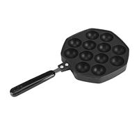 Poêle Grille Pan à Frire, 12 Trous Poêle à Crêpes Antiadhésive, Takoyaki Poêle, Moule De Cuisson En Aluminium à 12 Cavités, Plaque De Cuisson Pour Boule De Poulpe Takoyaki