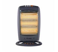 Poêle halogène oscillant 1200W - Raydan Home - Blanc - Chauffage rapide et uniforme