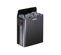 Poêle Électrique Harvia The Wall Black Steel 6.0 kW | avec commande intégrée | SW60