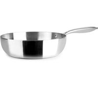 - Poêle Honda Triply Triply Naturelle 24 Cm, Acier Inoxydable, Convient Pour Induction, Sans Antiadhésif
