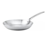 De Buyer - Poêle à frire Alchimy 32 cm - Inox 3 couches 18/10, Tous feux + four, Fabriquée en France