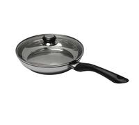 Poêle inox avec couvercle en verre 28 cm Baumalu