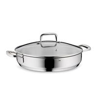 kela Sauteuse en acier inoxydable 28 cm FLAVORIA, 3,2L Sauteuse à induction avec couvercle, soupape d'échappement de vapeur, cocotte sans revêtement