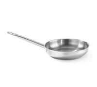 HENDI Poêle à Frire sans Couvercle, 4,2L, Fond Sandwich à Induction, Compatible Gaz, Électrique, Céramique, Induction et Lave-Vaisselle, Manche Long Isolant, Ø320x(H) 59mm, Inox, Aluminium
