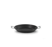 Le Creuset Poêle Provençale Les Forgées – Fonte d'aluminium antiadhésive 32 cm – Anthracite/Argenté