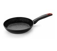 Monix Poêle M810022 22 cm – Anti-adhésif, poignée ergonomique, tous feux – Simili-cuir noir