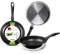 - Poêle New Ecologic, 14 Cm, Acier Inoxydable, Xylan Antiadhésif, Compatible Avec L¿Induction