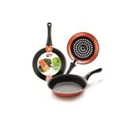 Poêle - New Orange - 20 cm - Acier émaillé - Anti-adhérent - Tous feux dont induction