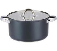 Poêle Noir Acier inoxydable H13.5xl24xL24cm
