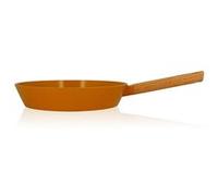Poele / sauteuse Ogo POELE ECTOR 28 CM EN ALUMINIUM REVETEMENT CERAMIQUE JAUNE AVEC MANCHE EN BOIS