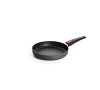 Poêle plate Woll Diamond Lite, diamètre 24 cm, hauteur 5 cm, avec poignée amovible - convient à la céramique, au gaz, à l'électricité, aux halogènes - ne convient pas à l'induction, poêle en aluminium moulé, résistant au four, anthracite