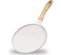 Poêle polyvalente antiadhésive en aluminium 24 cm marron blanc Blanc