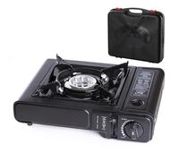 Poêle portable : brûleur au compact, appareil de cuisine extérieur léger | Onchera de feu de camp à double combustible, chauffage au propane à l'épreuve du gril